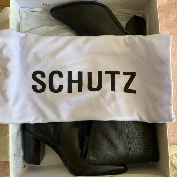 NWT - SCHUTZ Saryna Leather Boot - Size 7 Black. Never worn - Picture 2 of 7